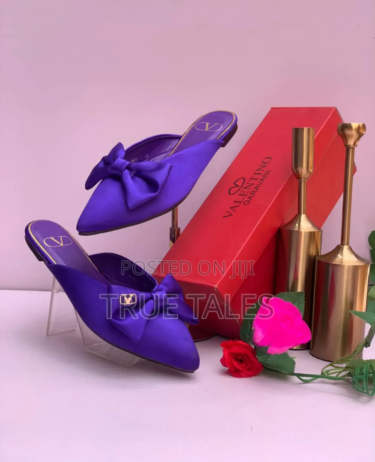Valentino Luxury Flat Half Shoes Slippers With Branded Box