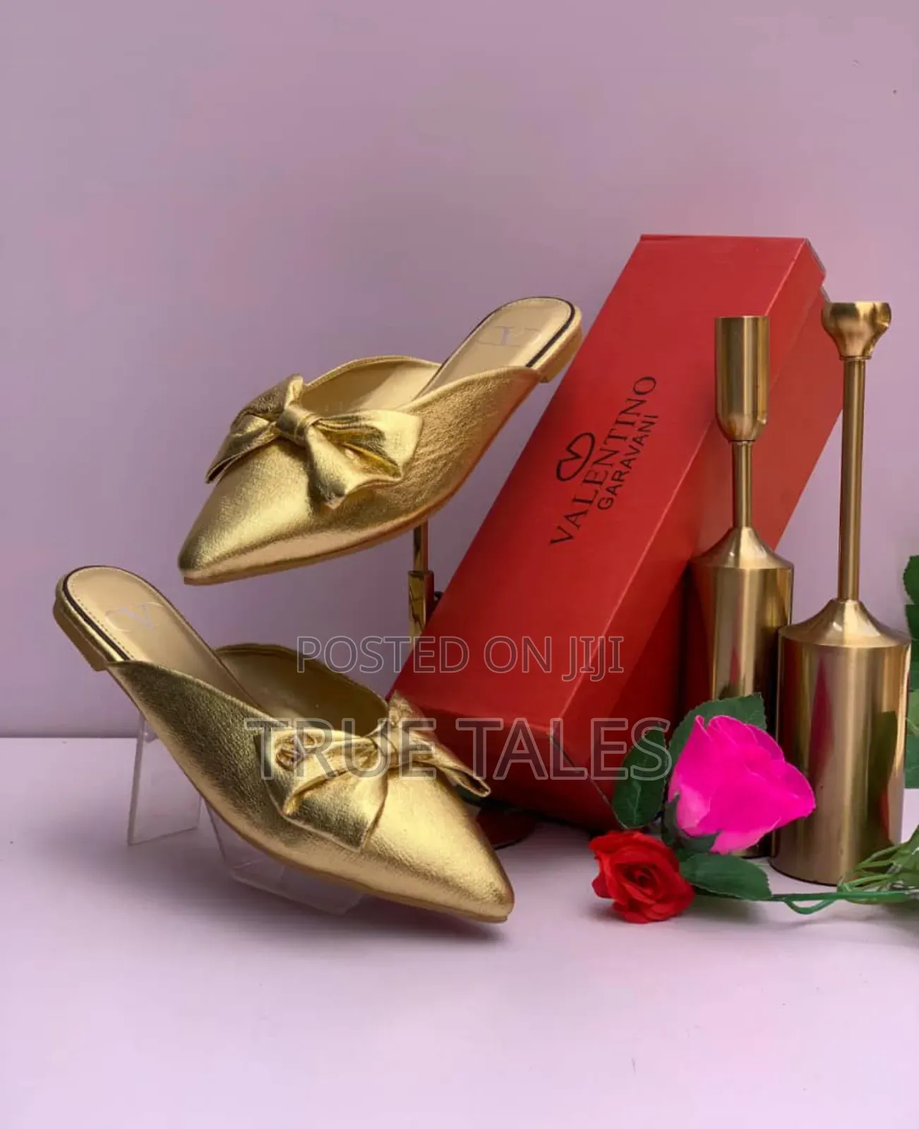 Valentino Luxury Flat Half Shoes Slippers With Branded Box