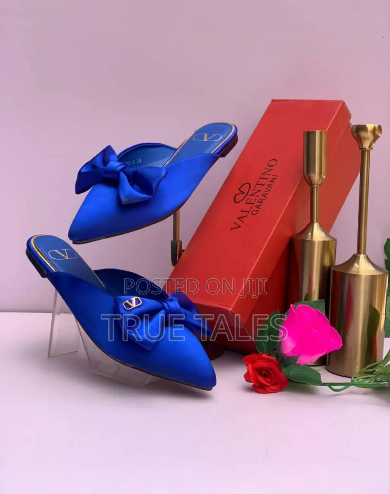 Valentino Luxury Flat Half Shoes Slippers With Branded Box