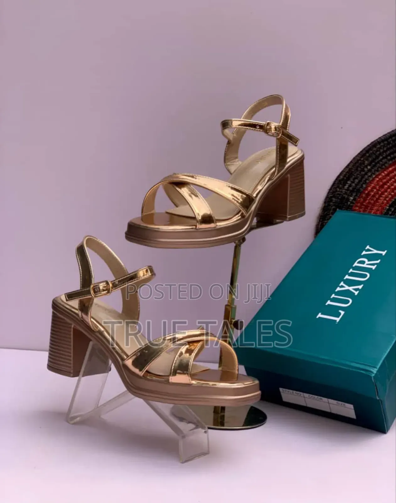 Luxury Block Heels Sandals With Branded Box Sizes 37 To 42