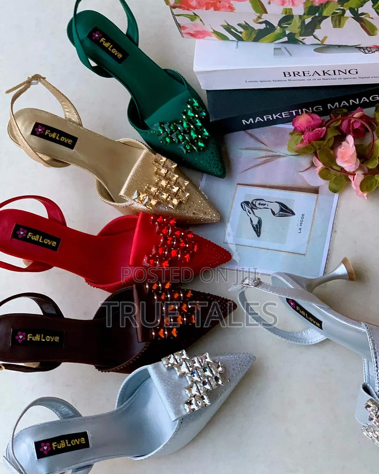 Balanced Party Medium Heels Sandals Half Shoes