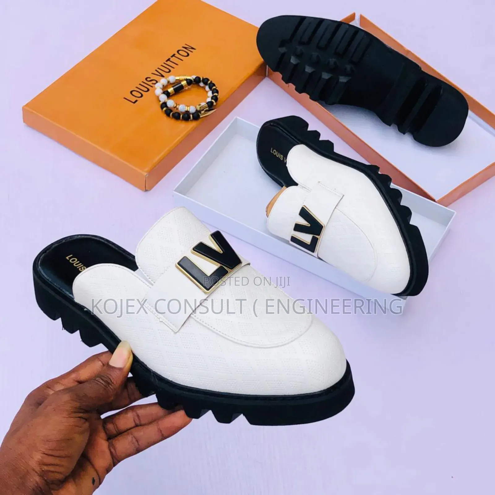 Louis Vuitton Stoned Half Leather Shoes