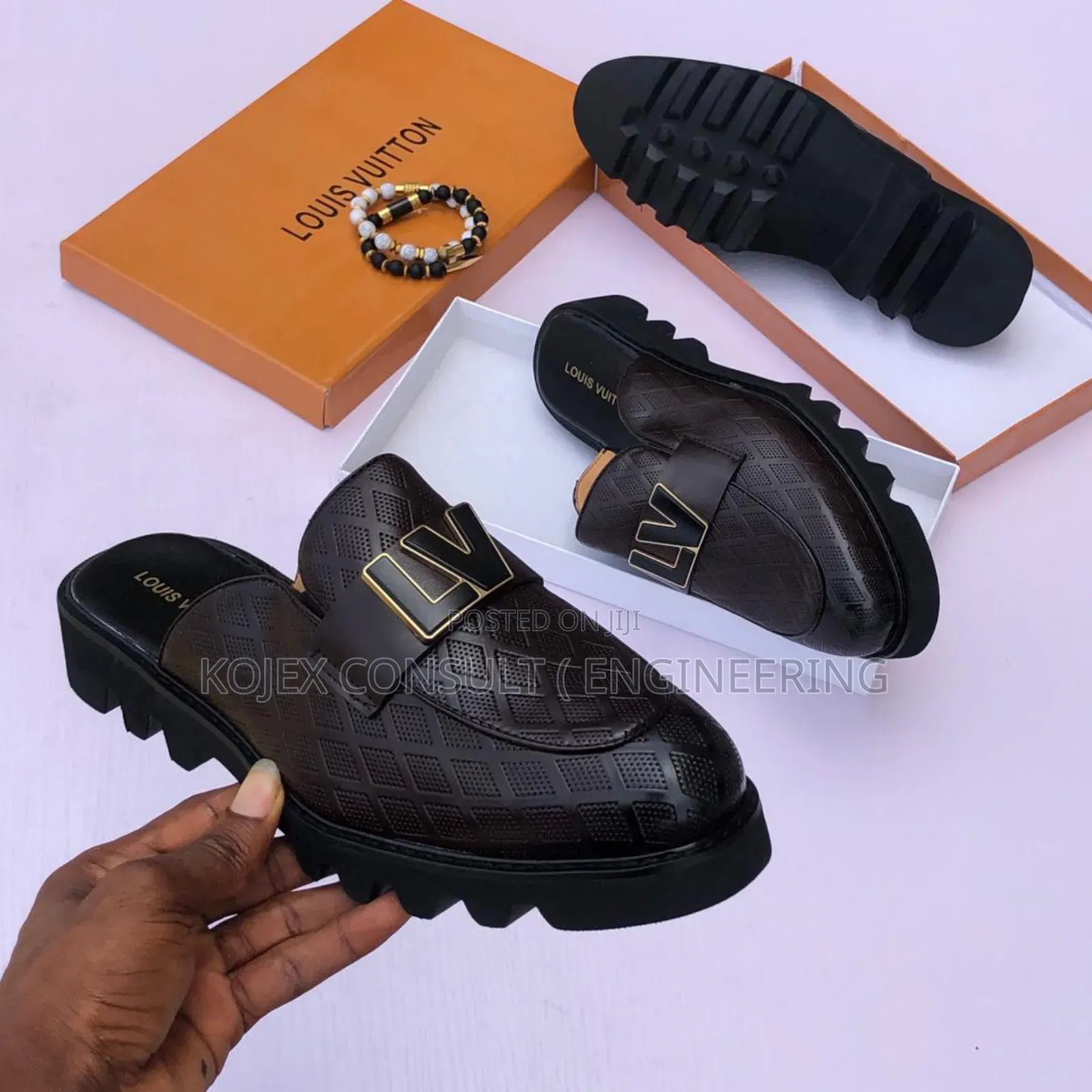 Louis Vuitton Stoned Half Leather Shoes