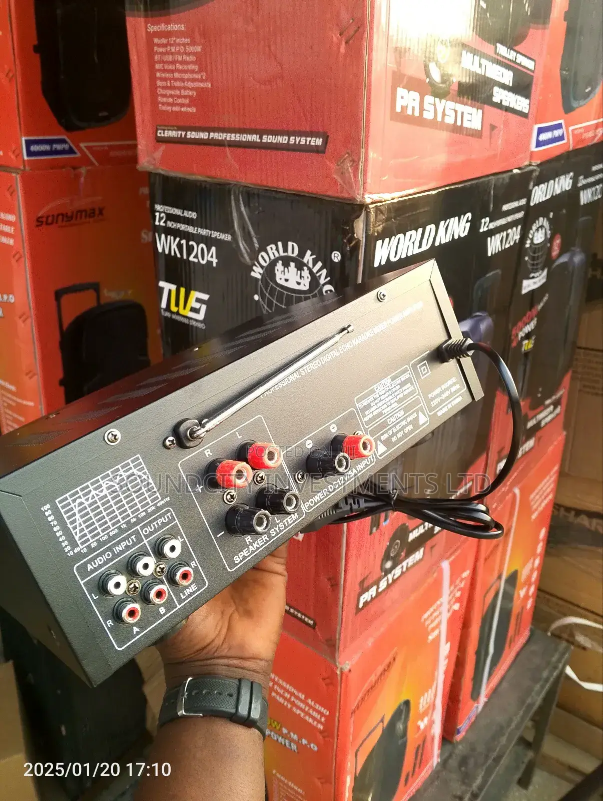 Sunbuck Stereo Amp For Wall Speakers & Ceiling Speakers.