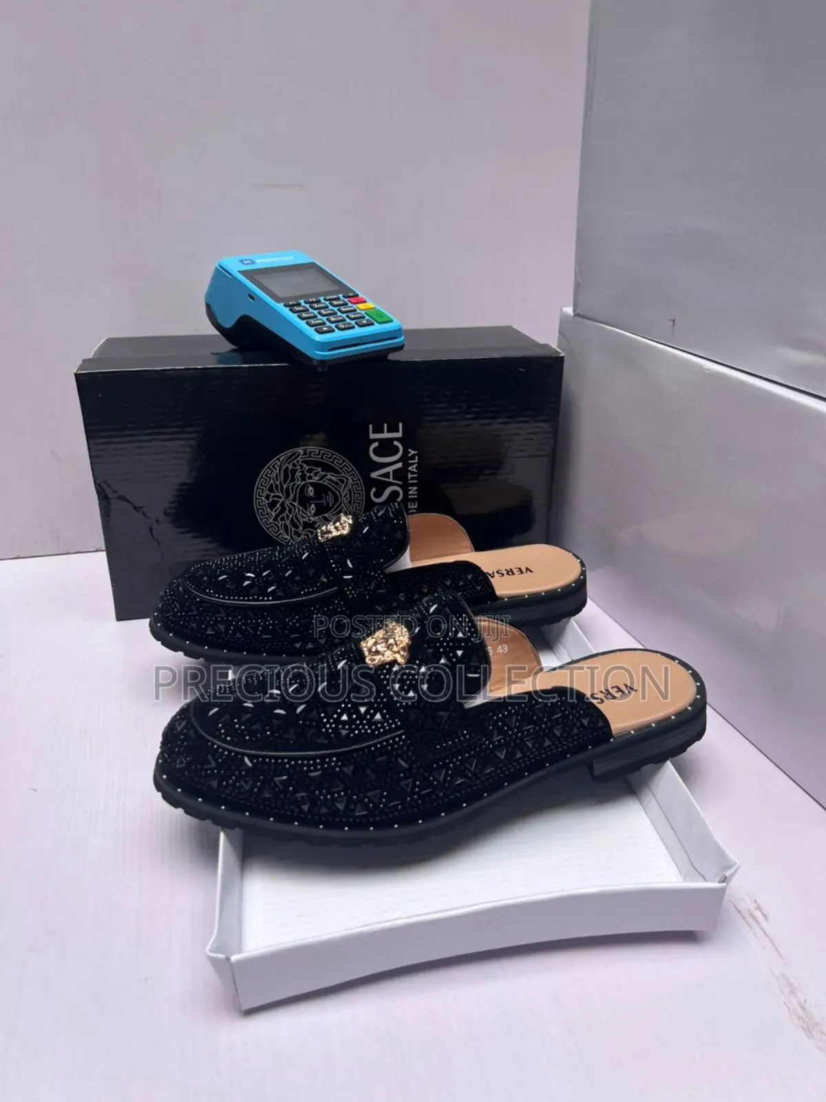 All Stoned Versace Half Shoe for Men