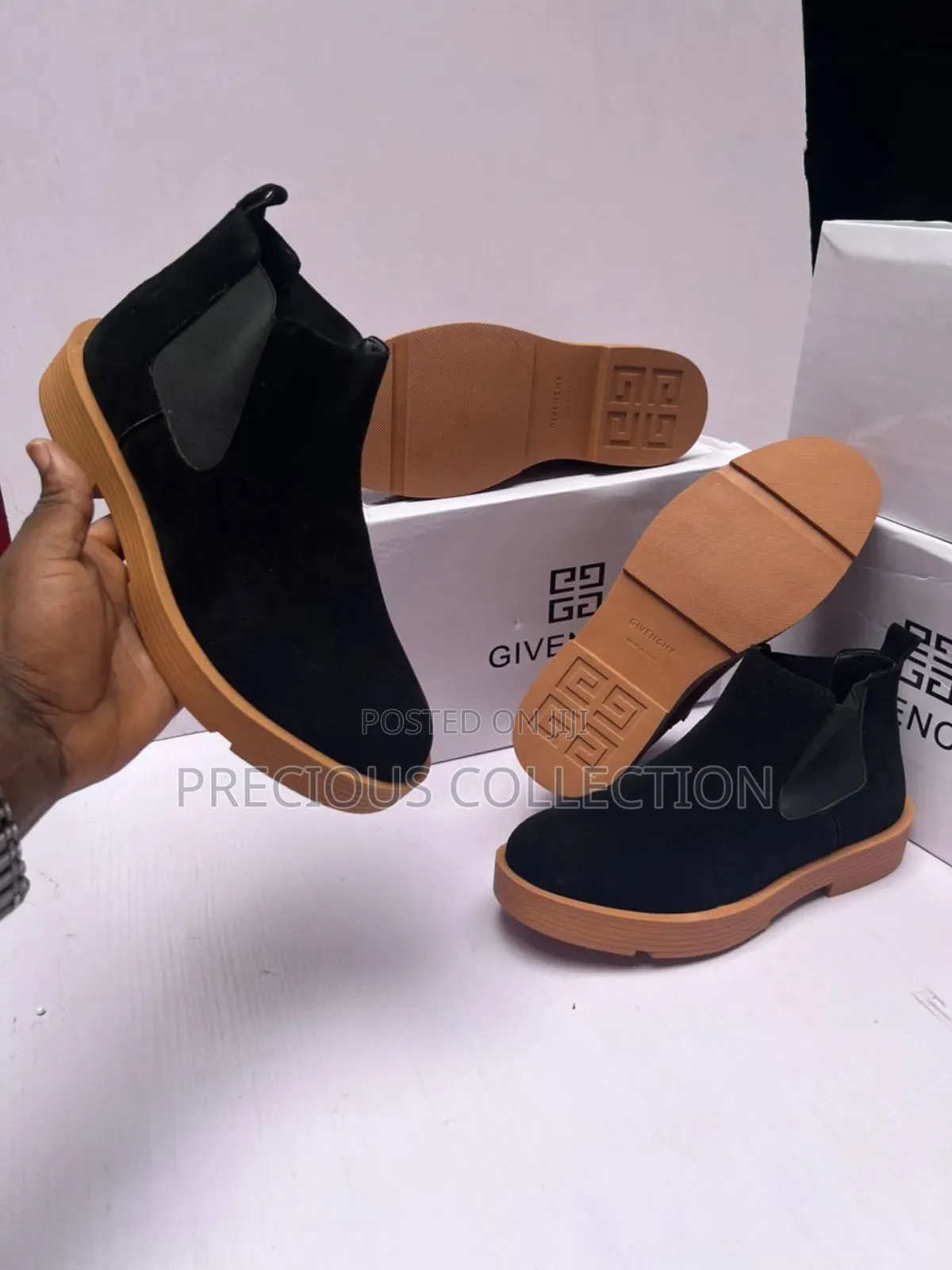 Givenchy Suede Brown Sole Ankle Shoe