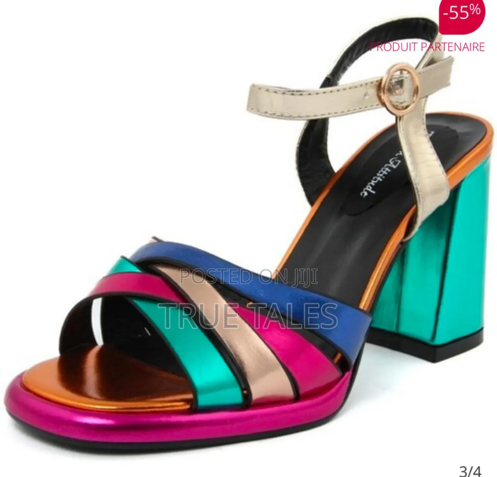 Elegant Criss Cross Block Heels Sandals Sizes 37 to 43