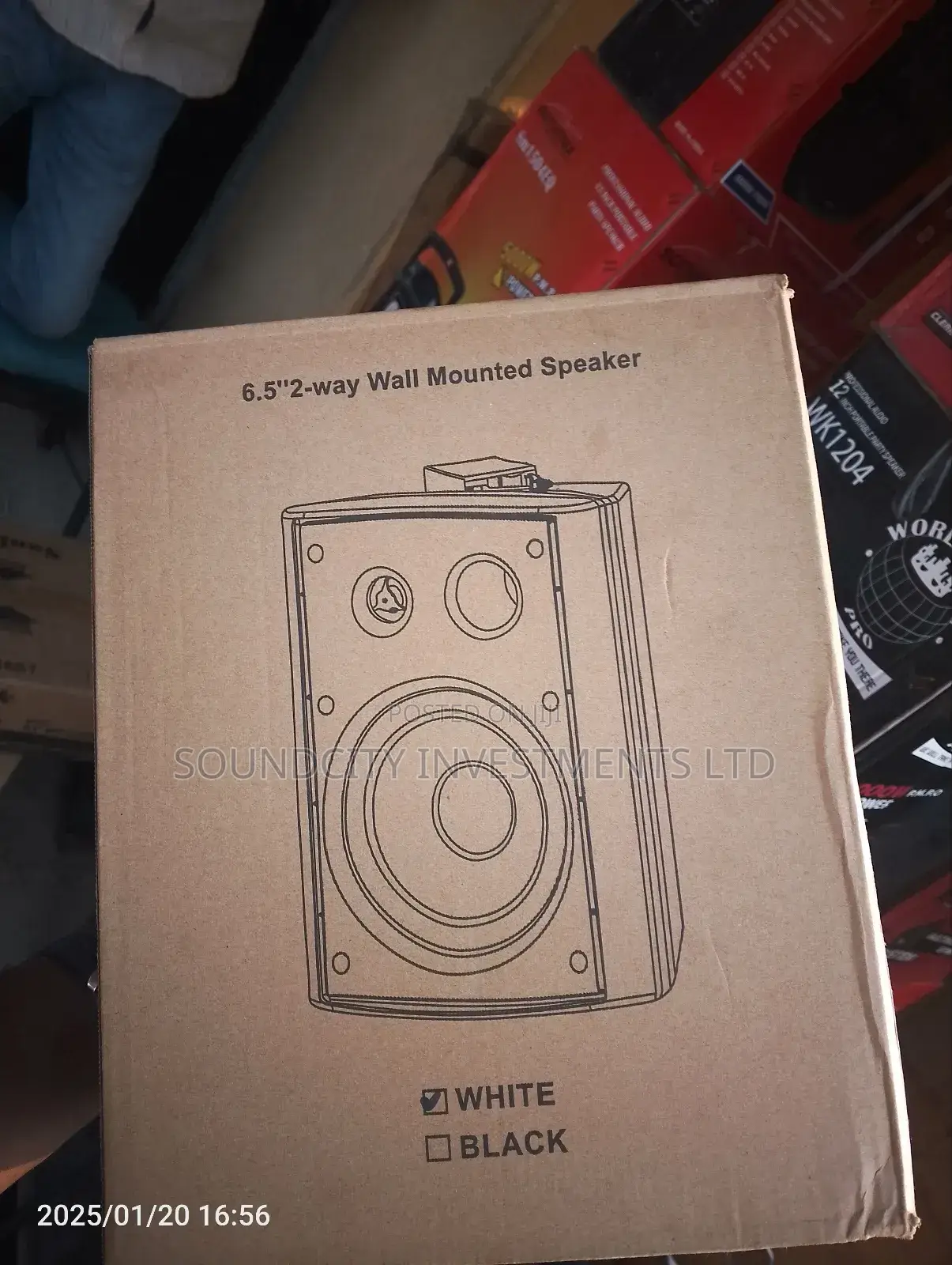 Boom Stereo Wall Mount/Hanging Speaker(1 Unit)