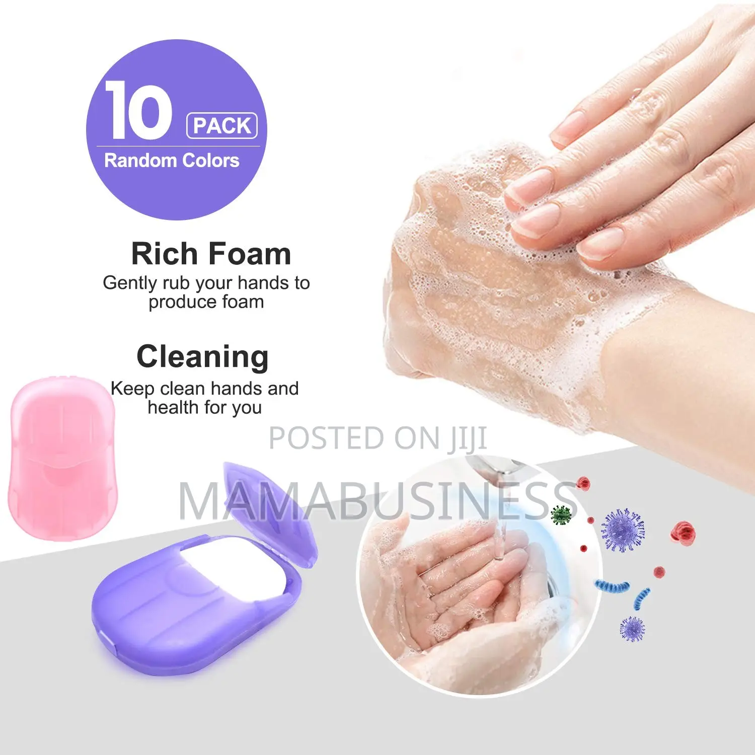 Paper Cleaning Soaps Portable Hand Wash Soap