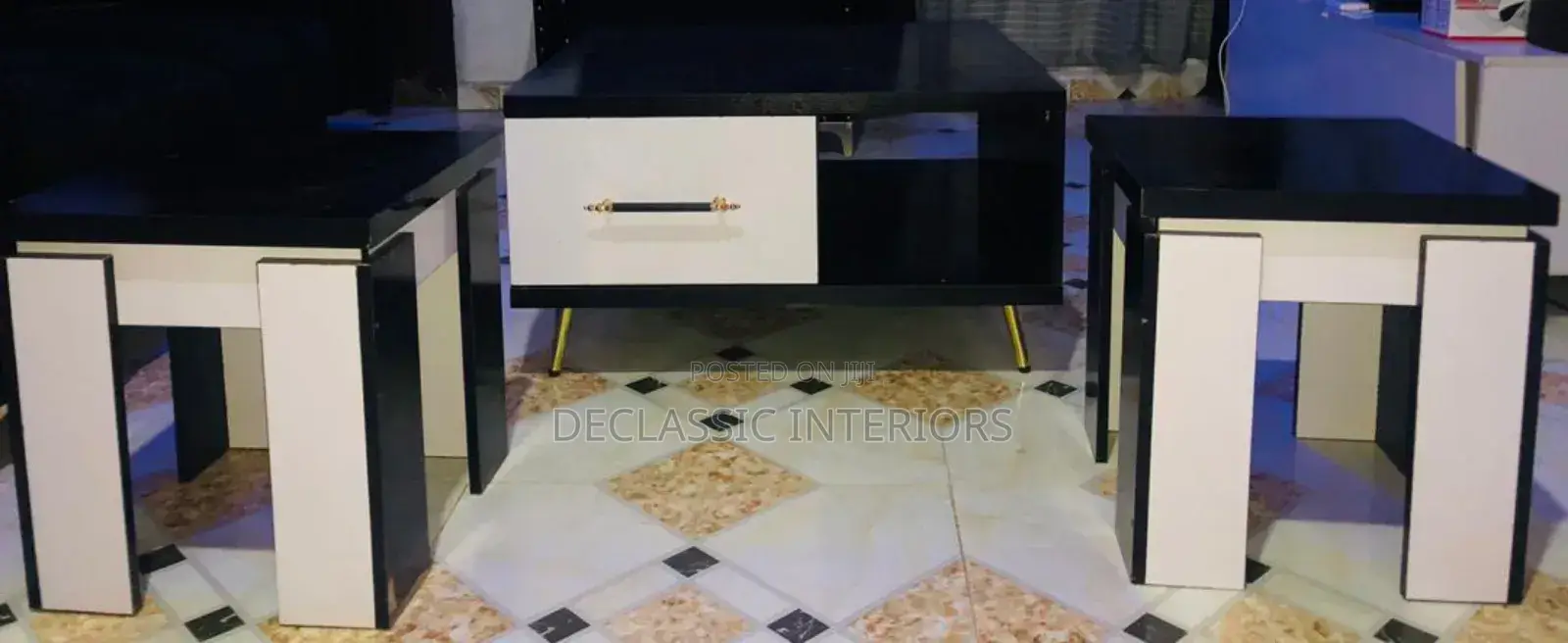 Center Table With Side Stool