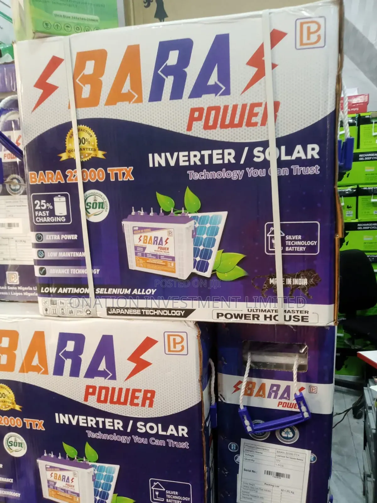 220ah 12v Bara Tubular Batteries