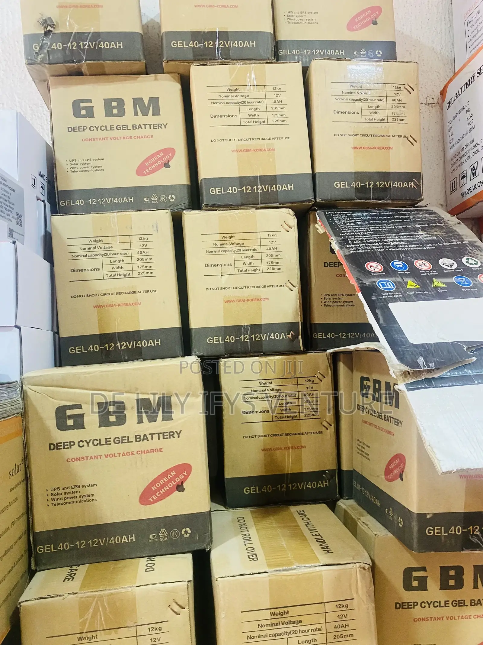 GBM 40ah Gel Battery