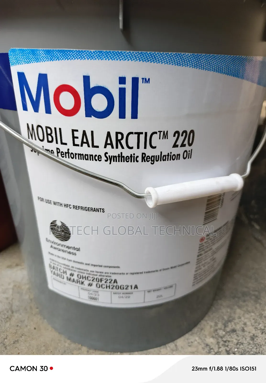 Mobil Eal Arctic 220 Synthetic Refrigeration Oil 20L