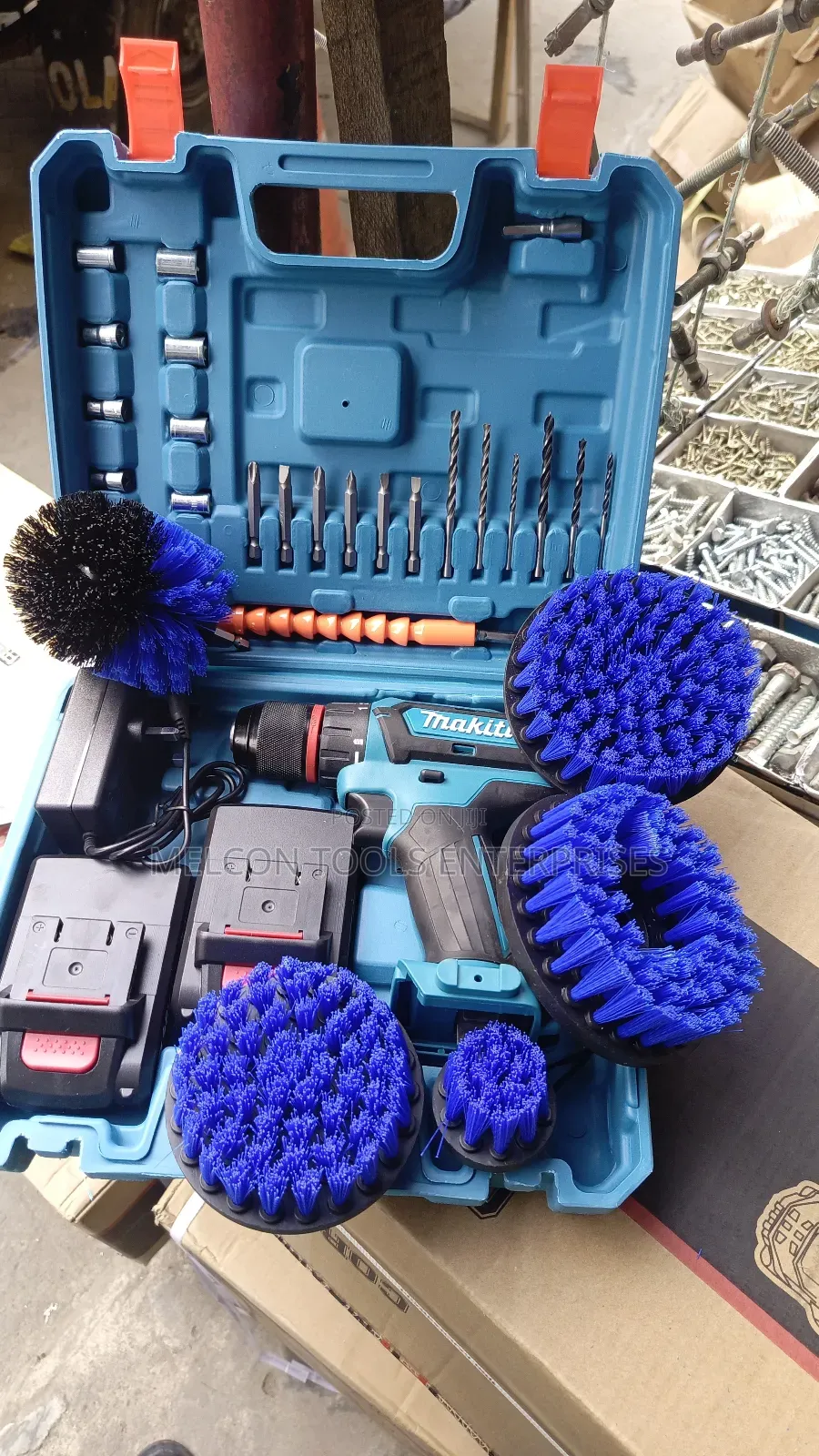 Screw Machine With Brush