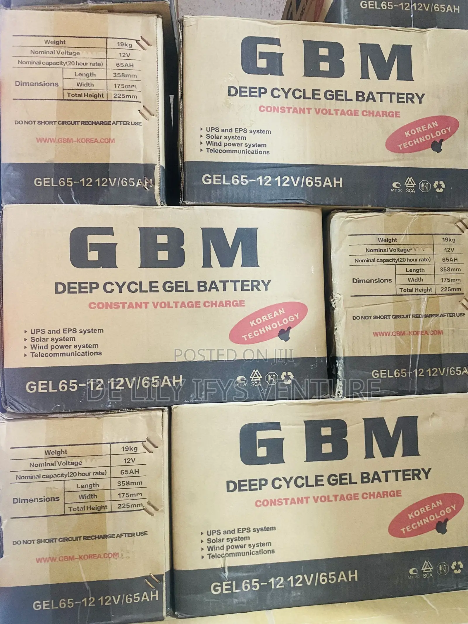GBM 65ah Solar Battery