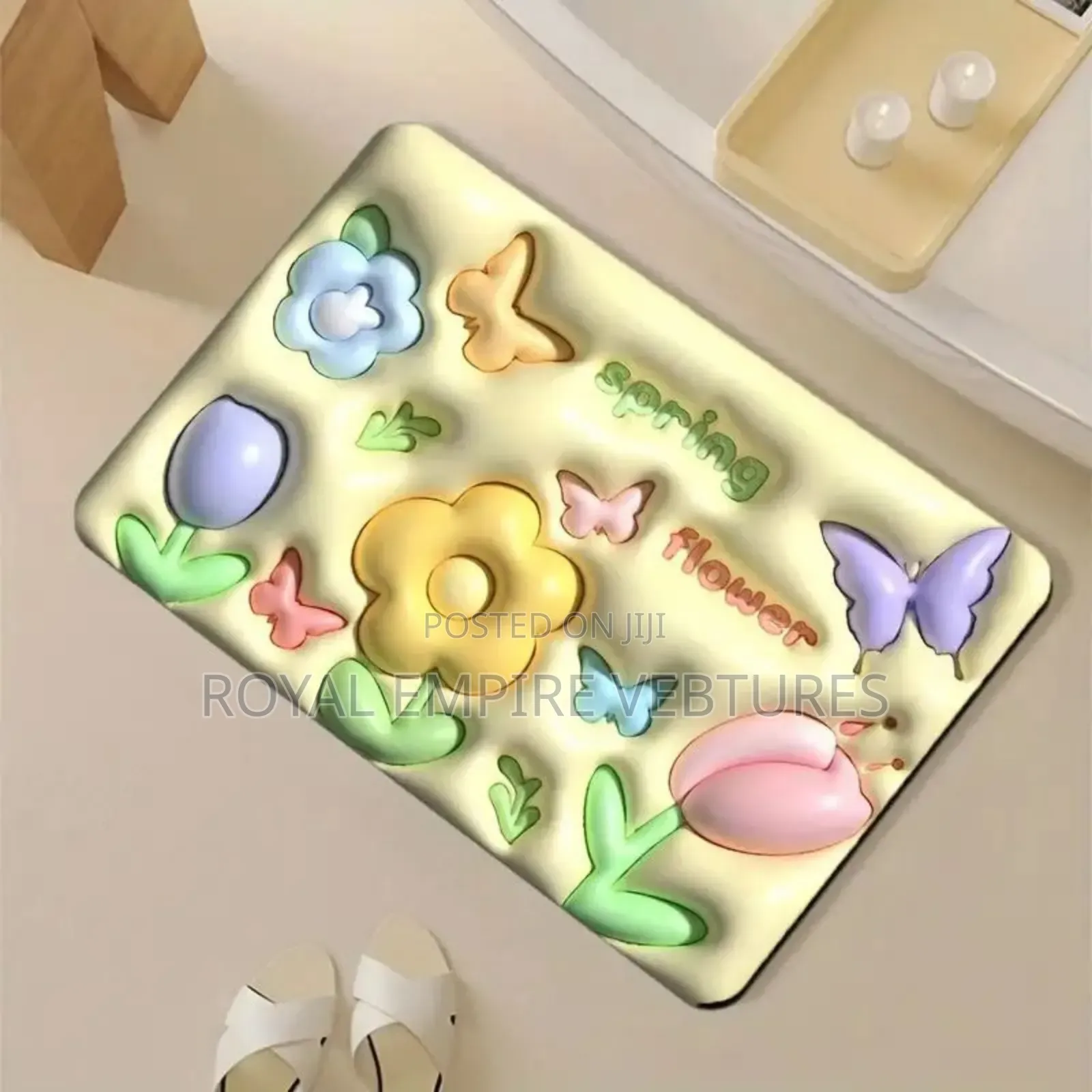 3d Flora Bathroom Mat