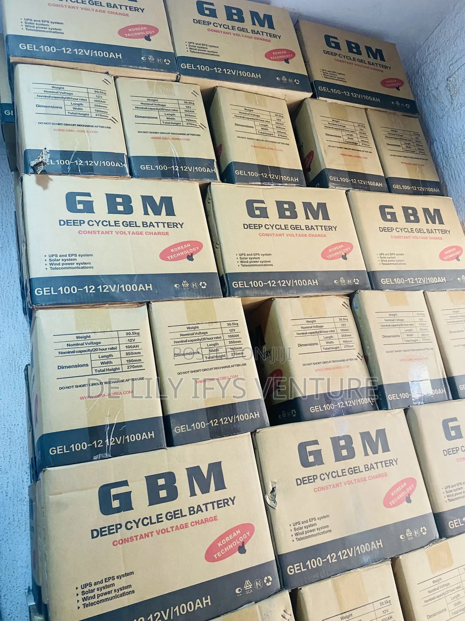 GBM 100ah Solar Battery