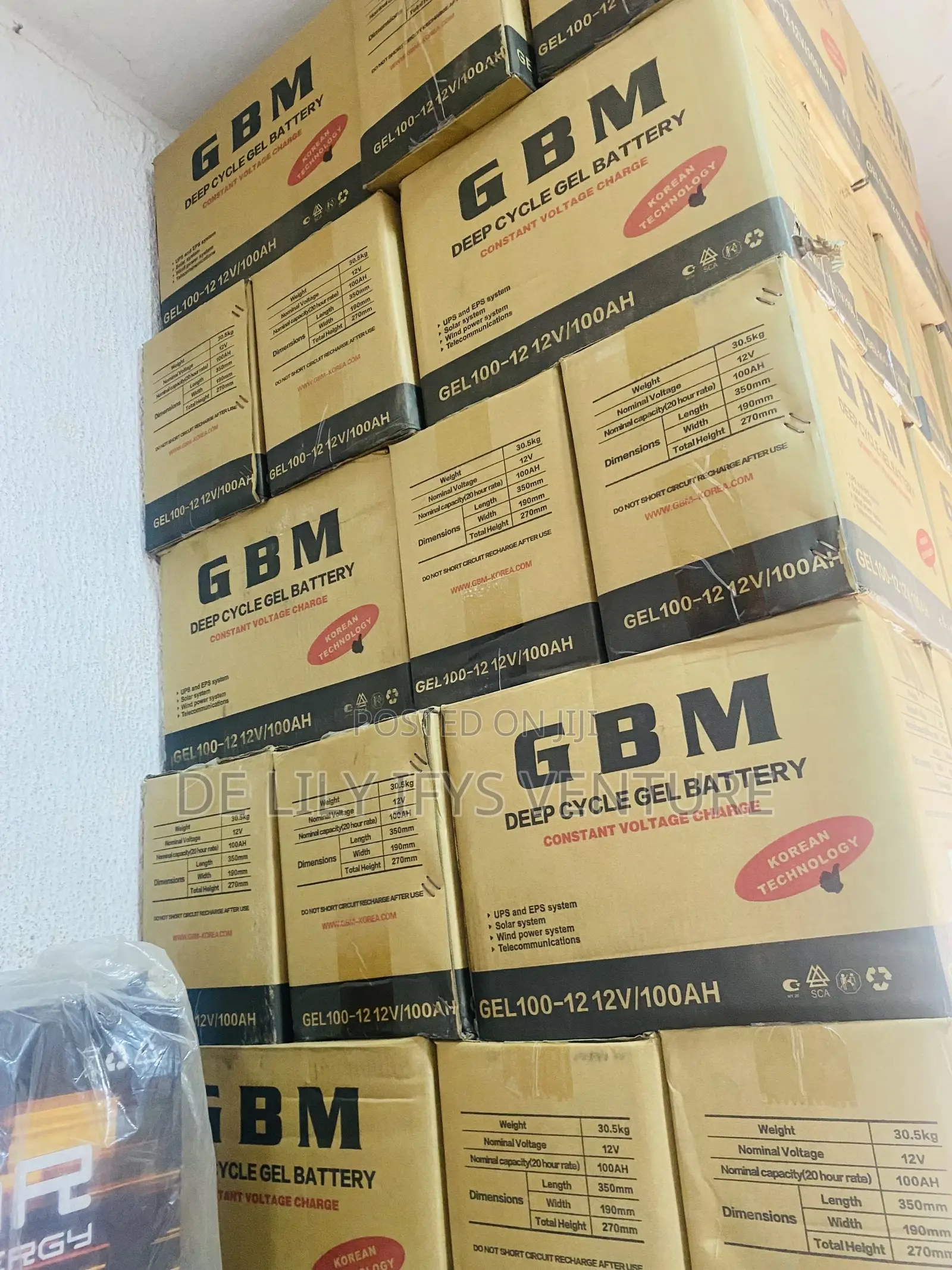 GBM 100ah Solar Battery