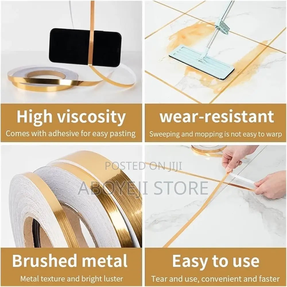 Gold Tape Self Adhesive (5,10,15)Cm