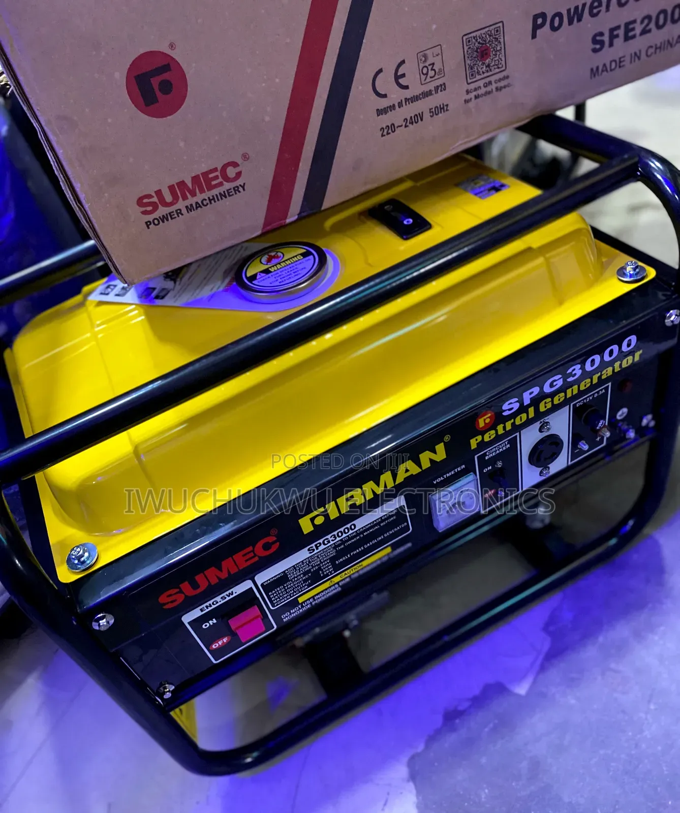 Brand New Sumec Firman Spg3000 Petrol Generator