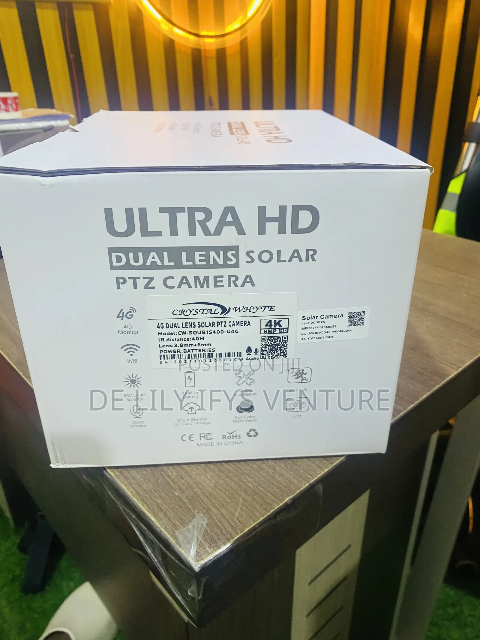Ultra HD Dual Lens Solar PTZ Camera