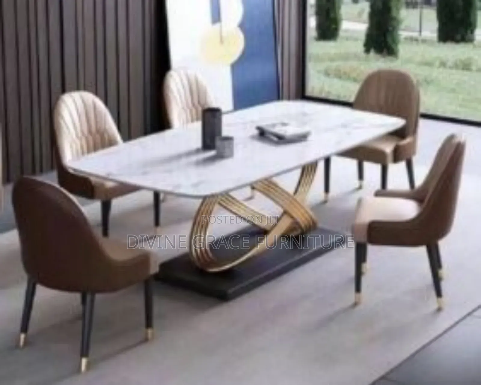Classy Glam Dining Table for 6