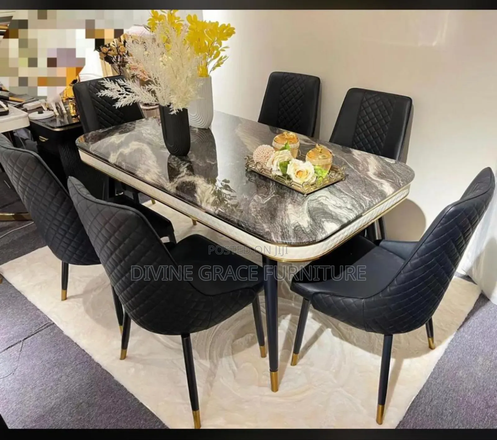 6 Seater Dining Table With Eco Friendly Chairs