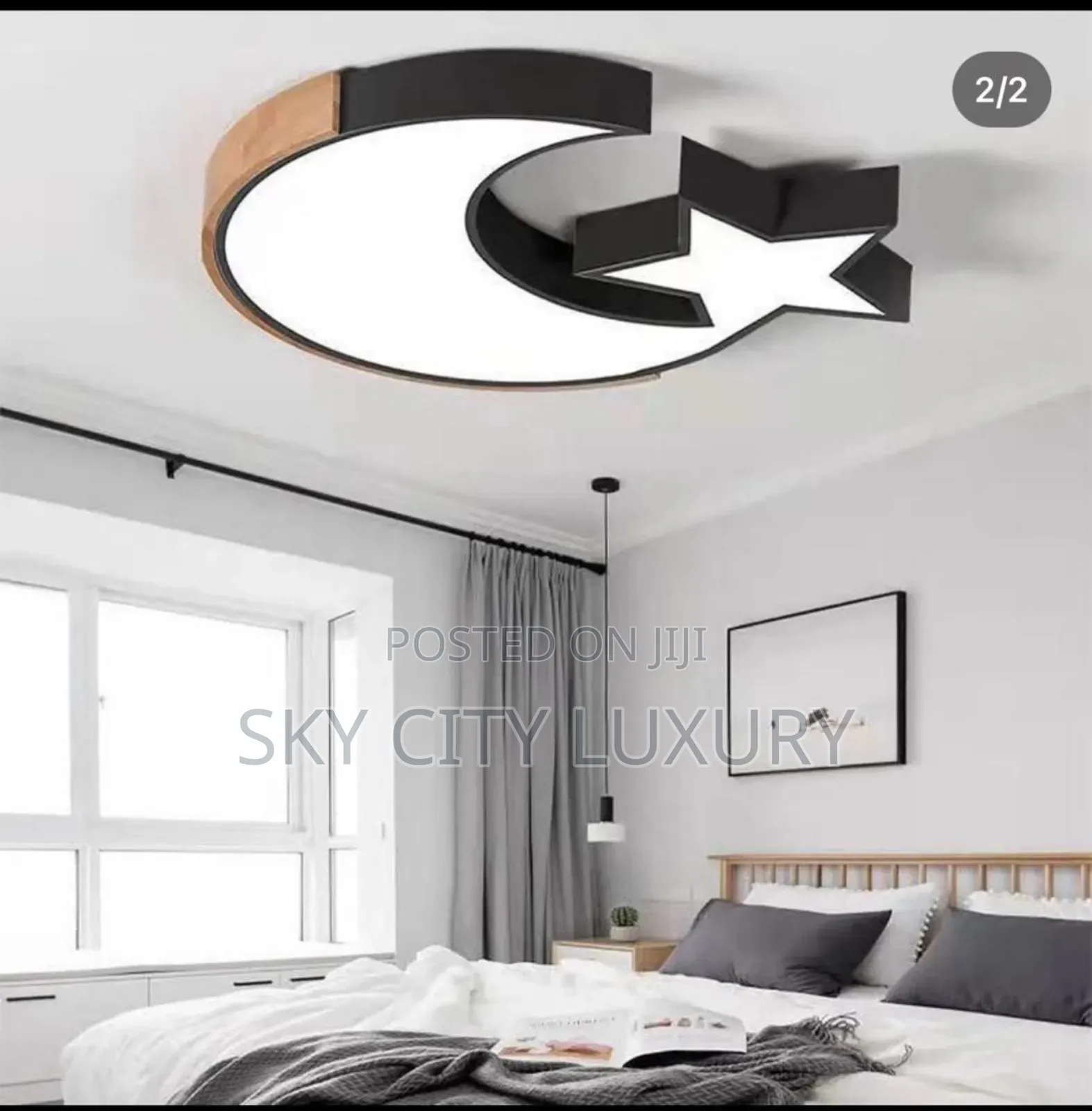 Moon And Star Led Flush Ceiling Light