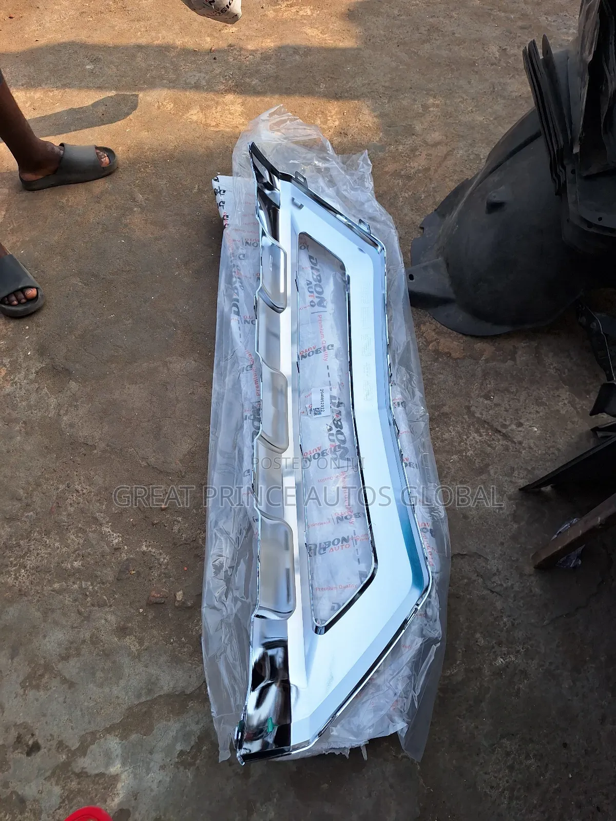 Front Bumper Stainless Chrome GLK350 2015 AMG Model