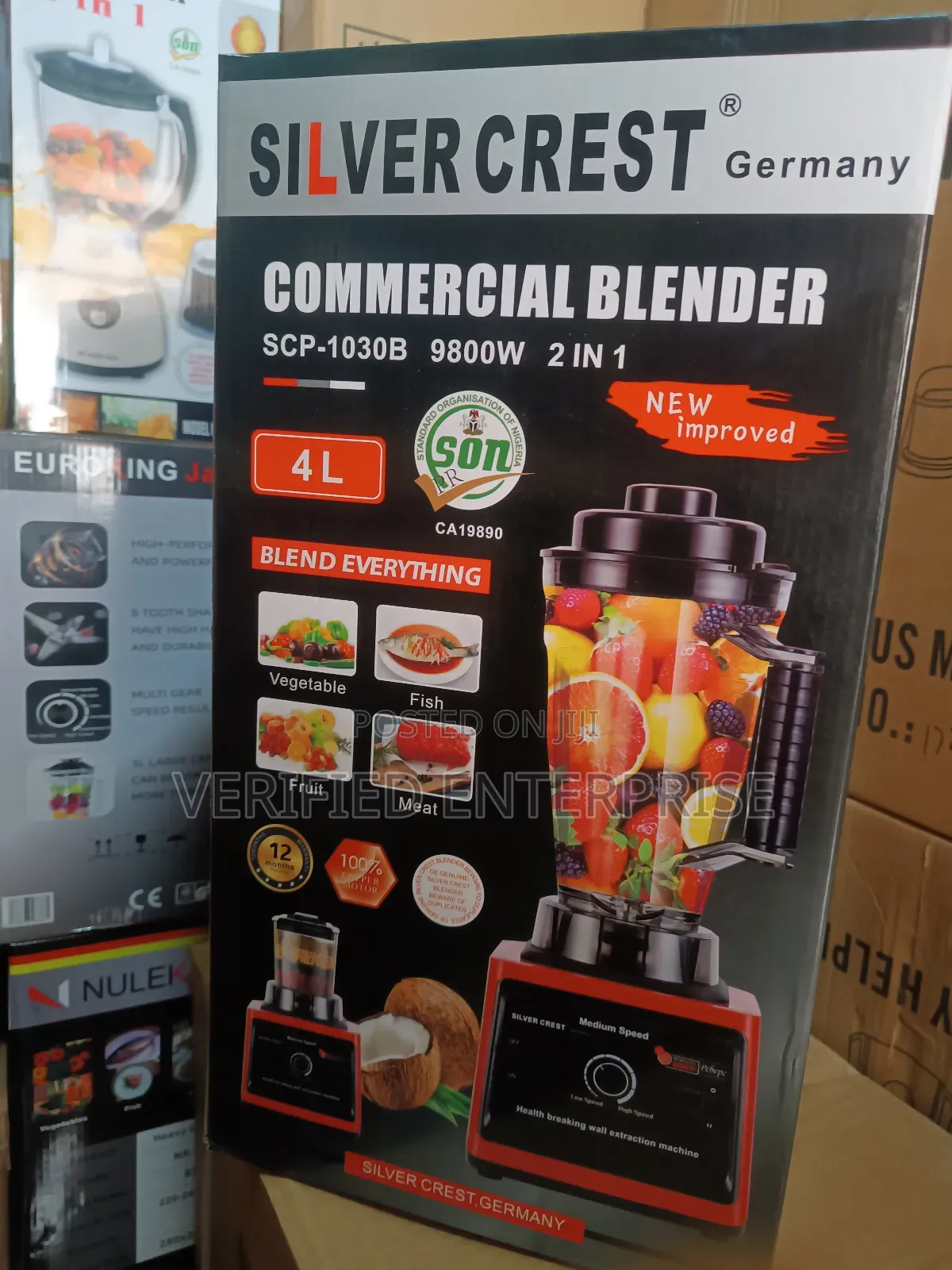 Commercial Blender - 4L, 9800 Watts
