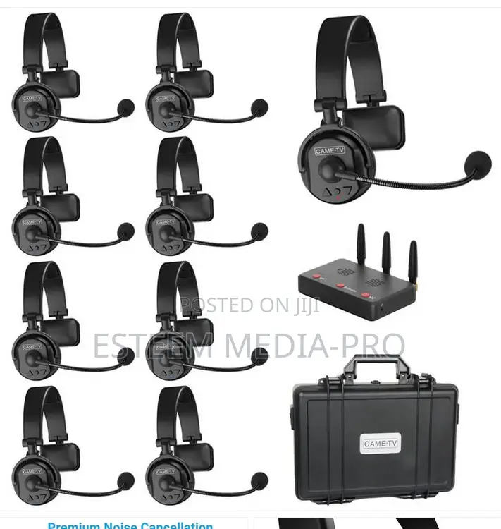 CAME-TV WAERO Duplex Digital Wireless Intercom Headset 9 Pac