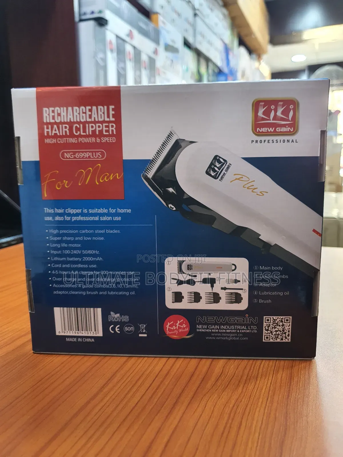 Brand New Original Kiki Gain Rechargeable Hair Clipper