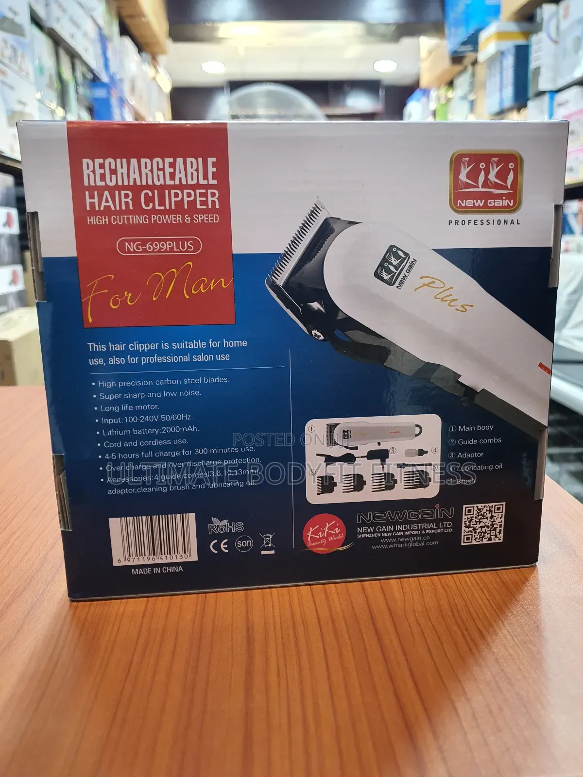 Brand New Original Kiki Gain Rechargeable Hair Clipper