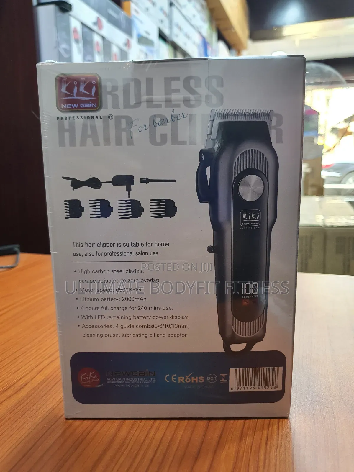 Brand New Kiki New Gain NG-444 Salon Cordless Hair Clipper