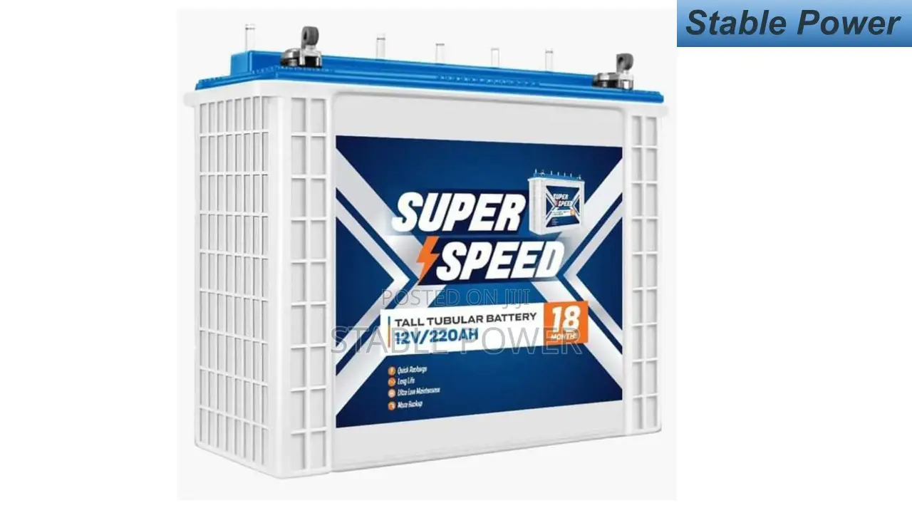 Super Speed 12V 220AH Tubular Battery