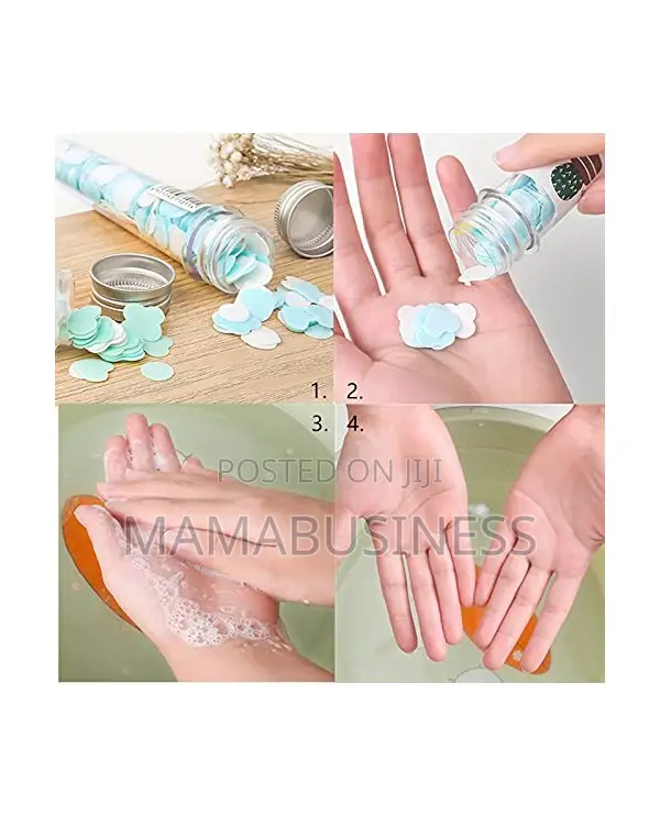 Flower Design Tube Shape Bottle Paper Soap
