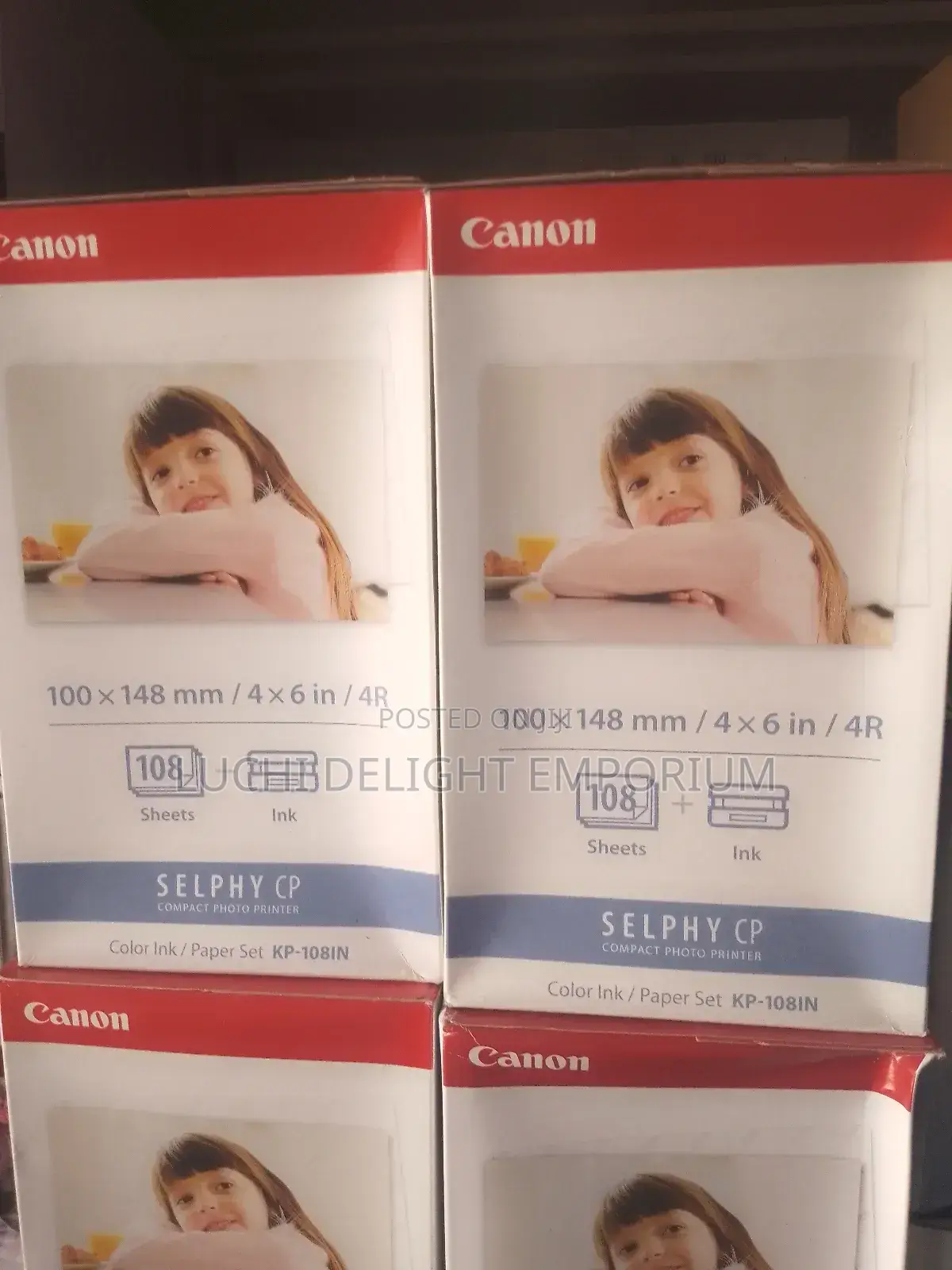Canon Selphy Colour Photo Paper/Ribbon Ink Set - KP-108IN