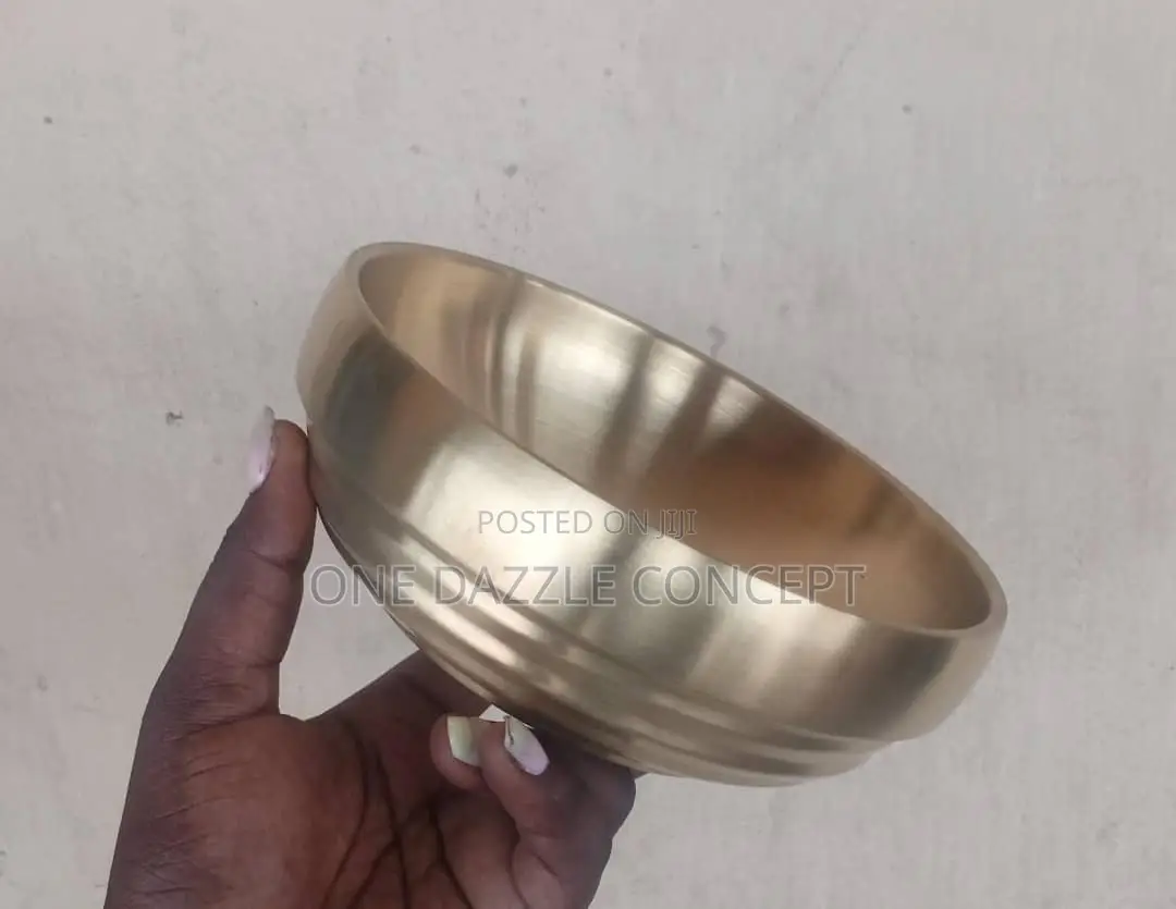 15cm Stainless Round Gold Bowl