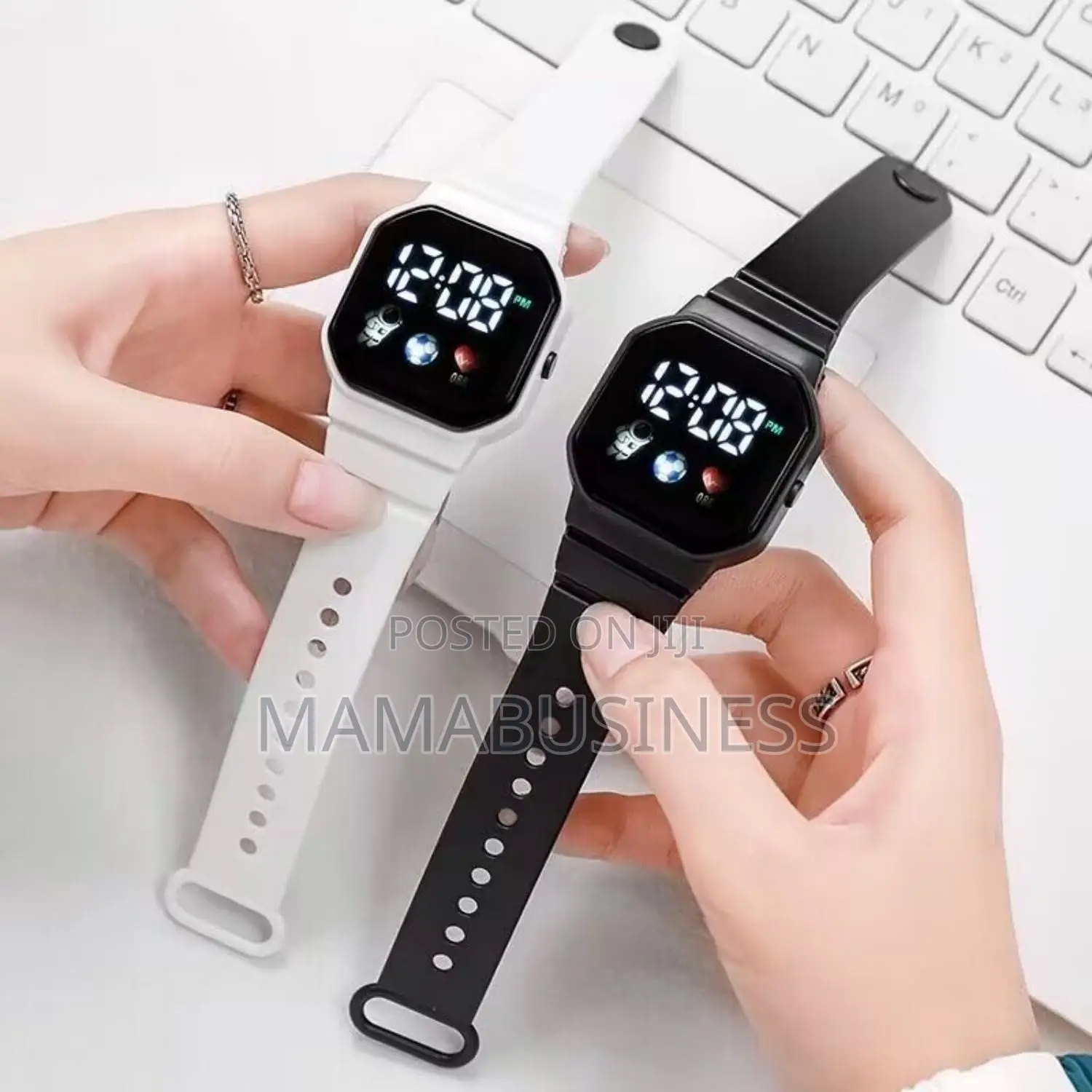 Led Watch - Pink, Black, White Colour