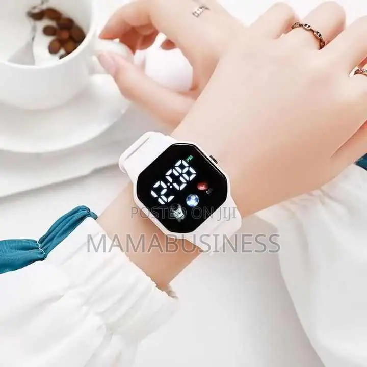Led Watch - Pink, Black, White Colour