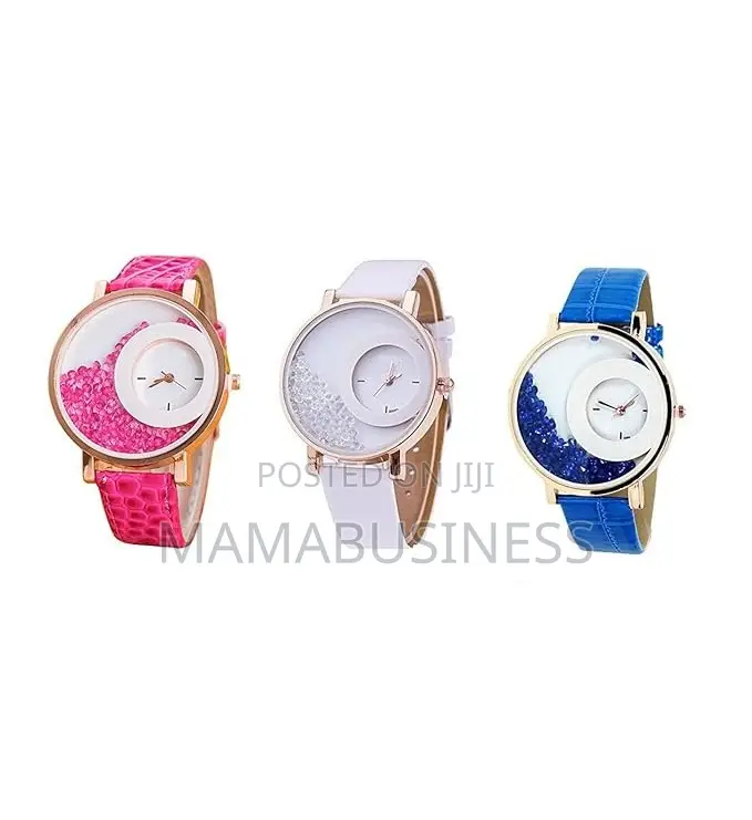 Crystal Rhinestone Leather Watch