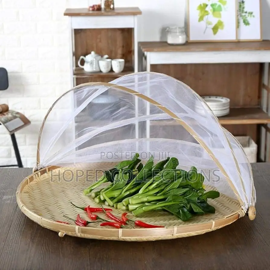 Bamboo Basket With Net