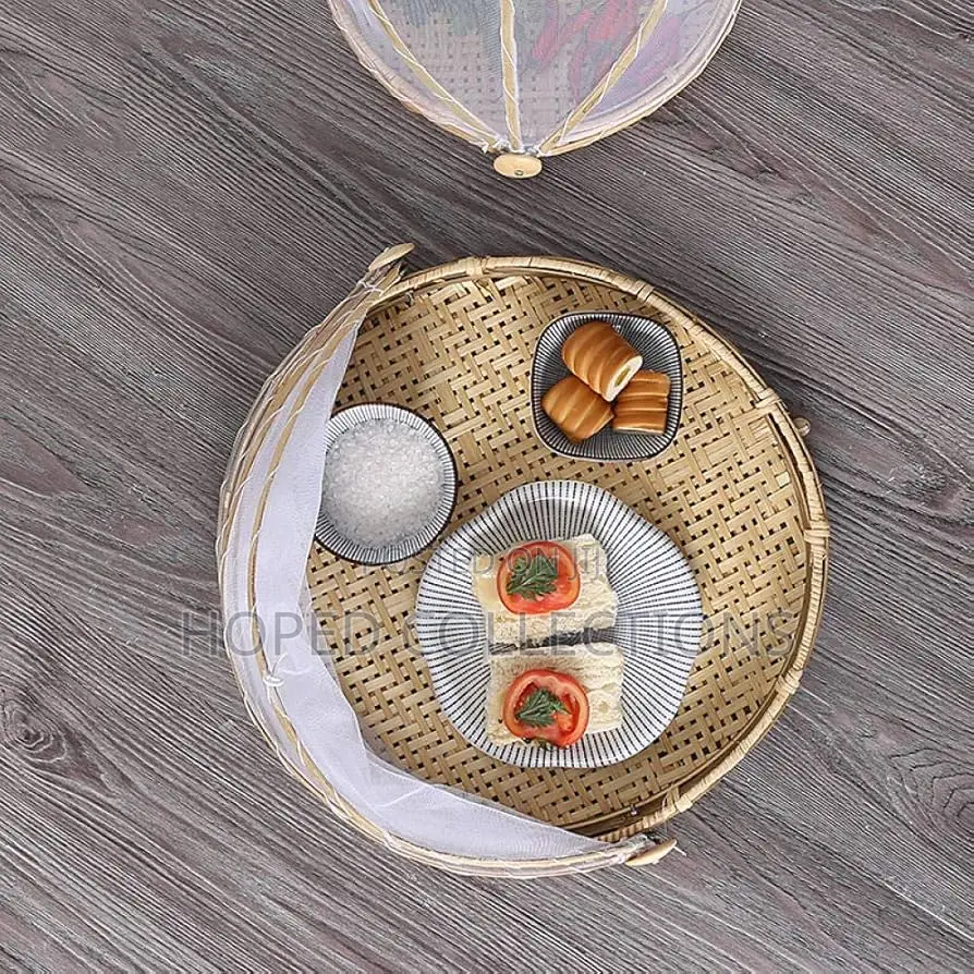 Bamboo Basket With Net