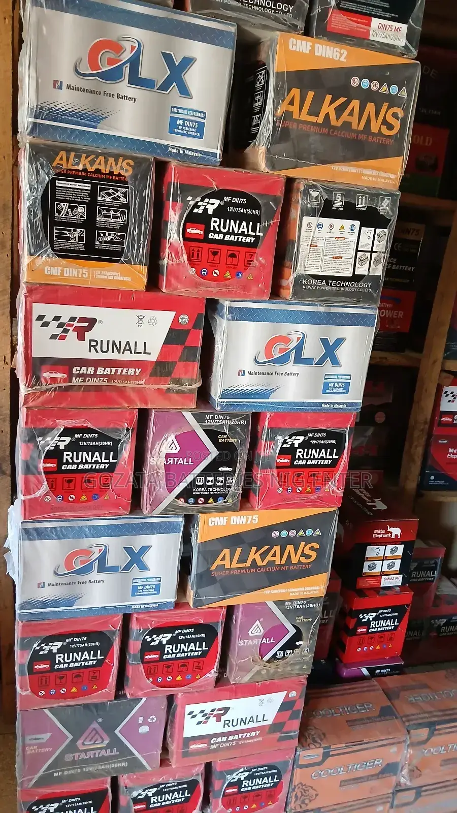 Car Battery 62ah for 4cylinder Engines