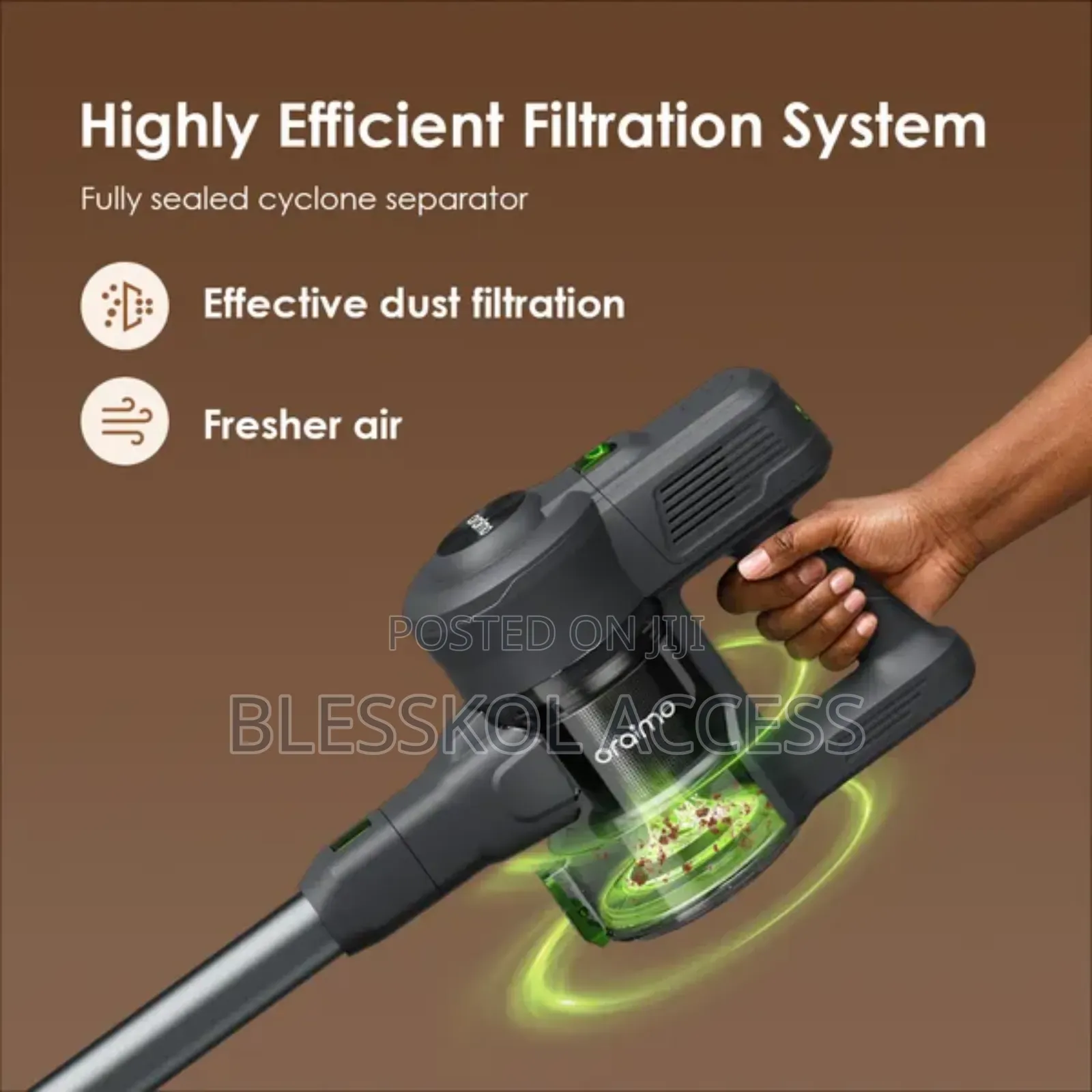 Oraimo Cybervac 180w Wireless Stick Vacuum Cleaner