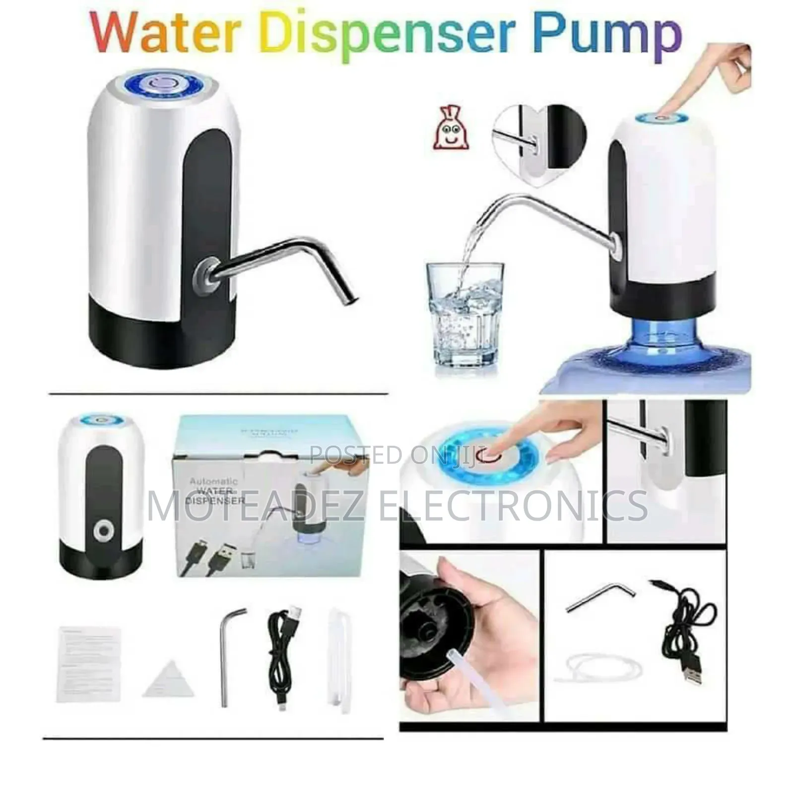USB Rechargeable Automatic High Quality Water Dispenser Pump