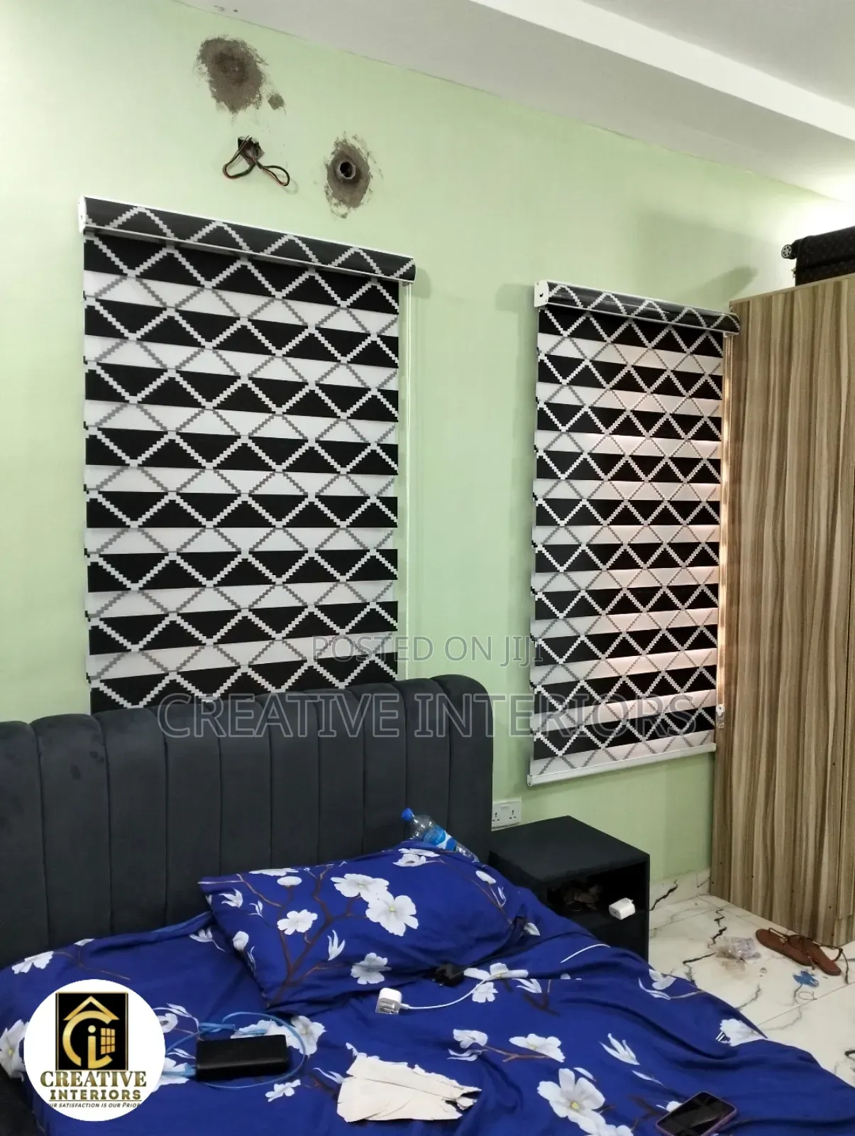 Zigzad Pattern Day and Night Window Blinds
