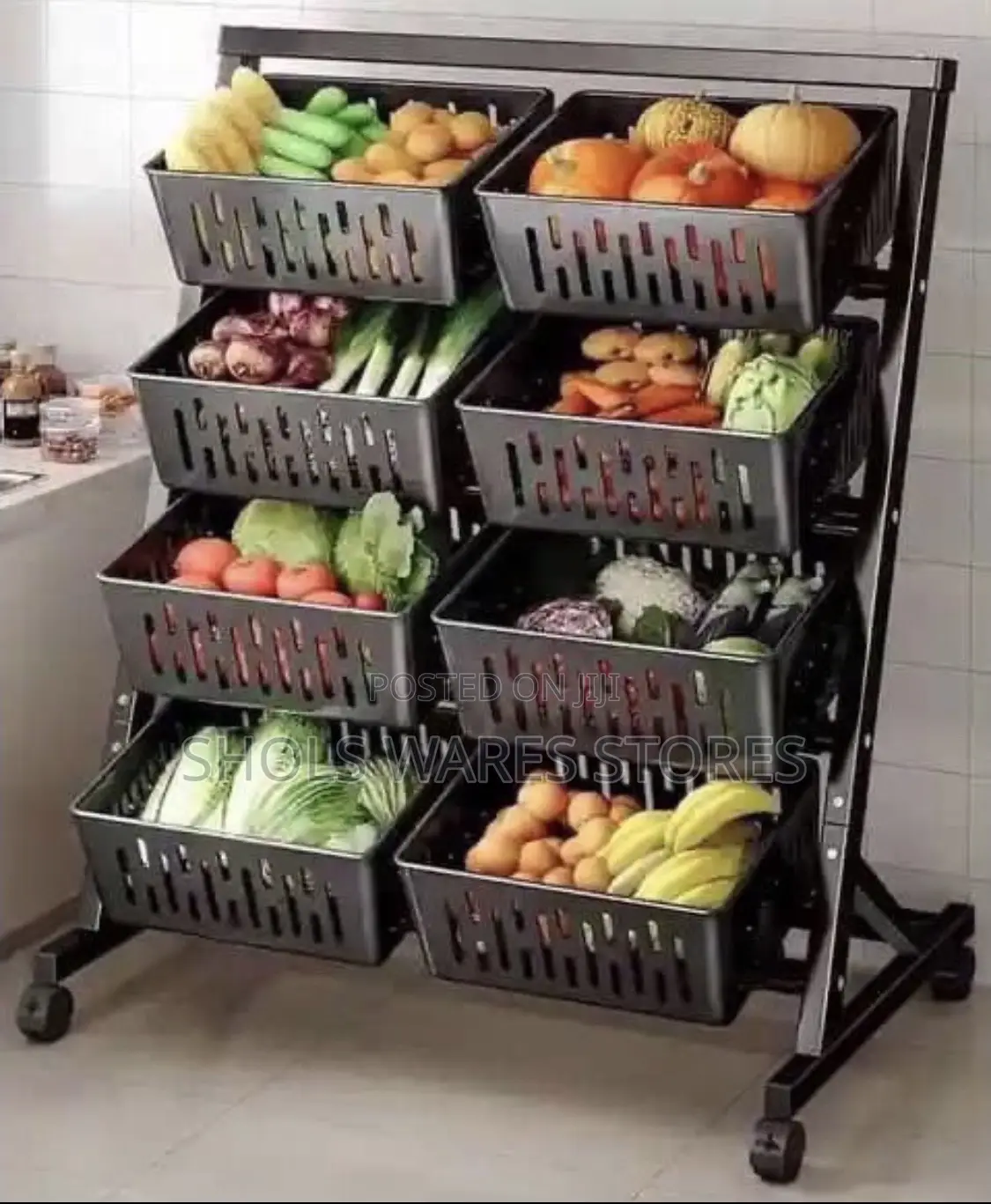 Vegetables Metal Storage Basket | Fruit Display Rack