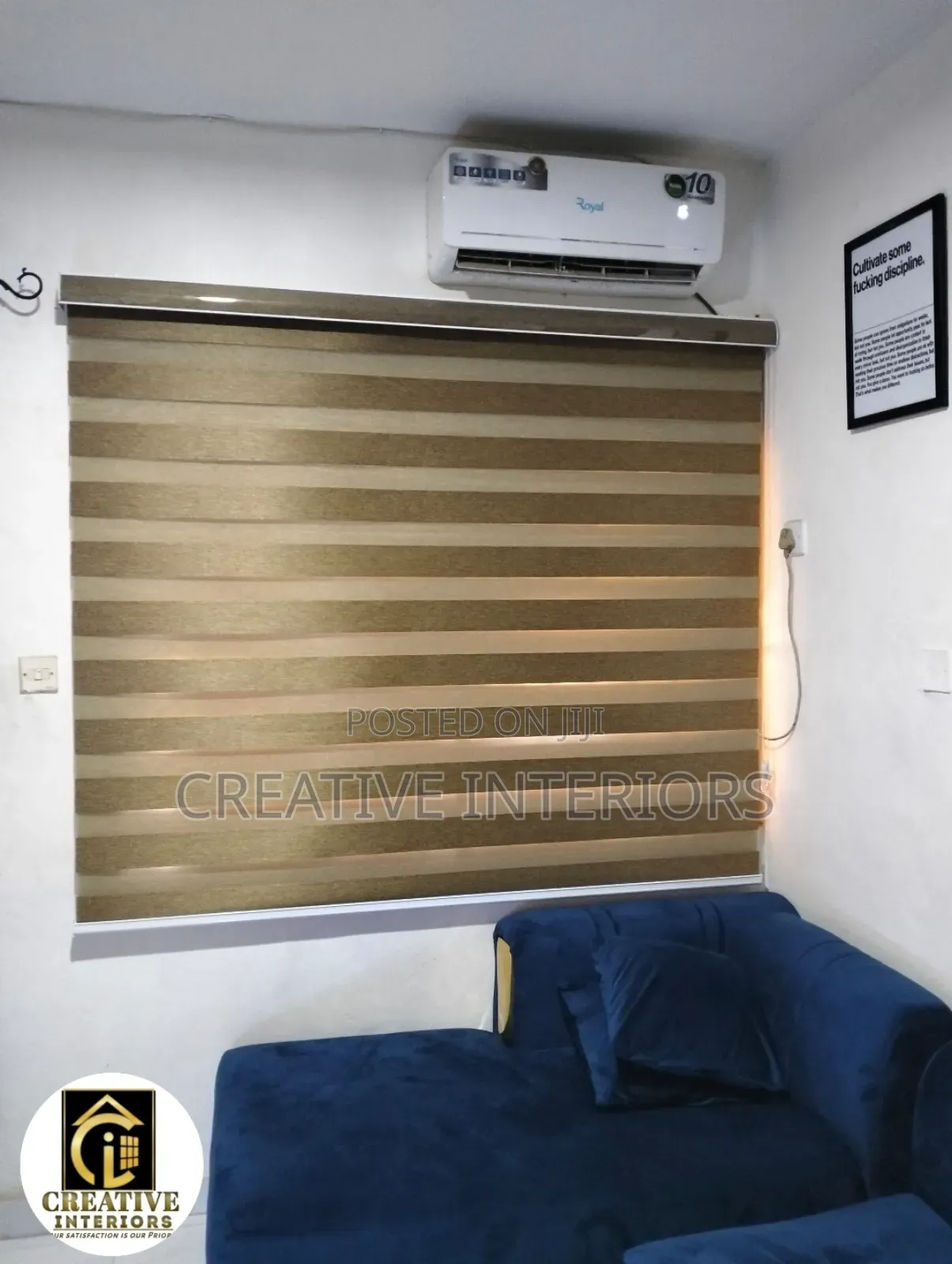 Golden Colour Day and Night Window Blinds