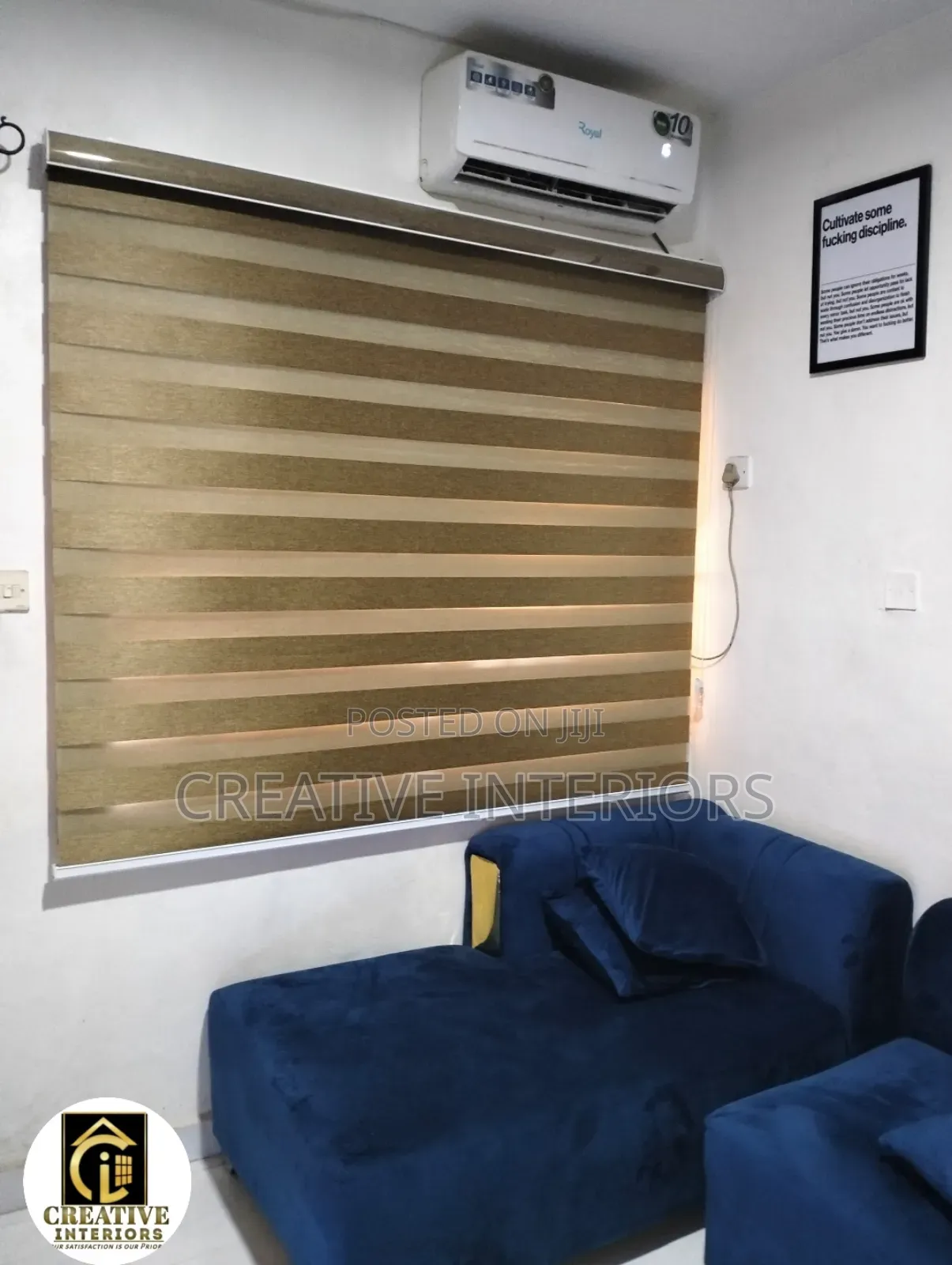 Golden Colour Day and Night Window Blinds